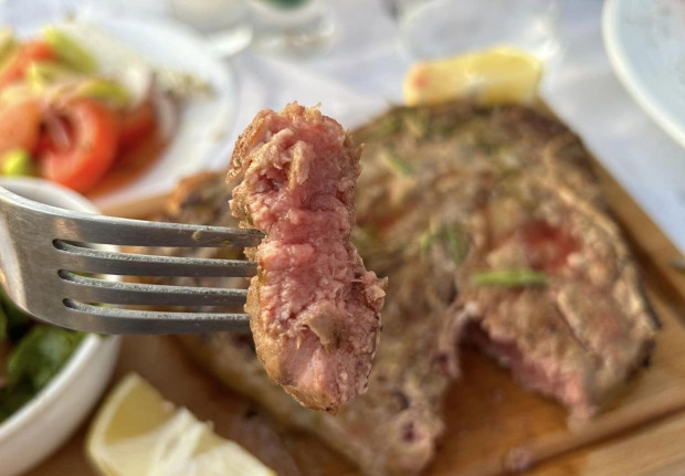 Нашенец показа колко струва един стек T-bone в Гърция и отсече: Сметката бе под 100 лв. СНИМКИ