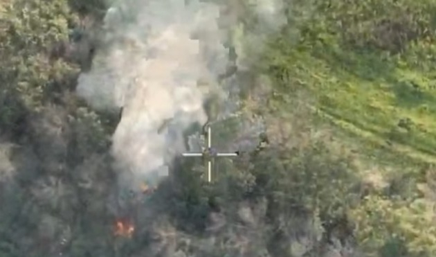 ВИДЕО от войната: Въздушното разузнаване и артилерията на ВСУ унищожиха склад за боеприпаси