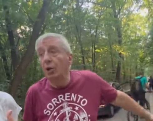 Сватка в Борисовата в София: Колоездач и пенсионер си скачат на бой, заради... ВИДЕО