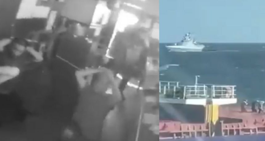 Руското МО показа ексклузивно ВИДЕО след екшъна със стрелбата в Черно море 