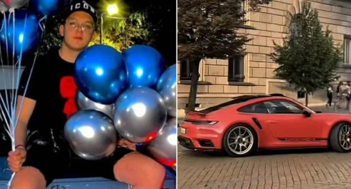 На гъзарчето с дрифтиращото Порше на жълтите павета му се стъжни