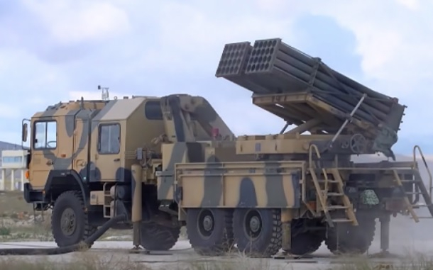 Турската високотехнологична РСЗО T-122 Sakarya е унищожена за първи път на фронта