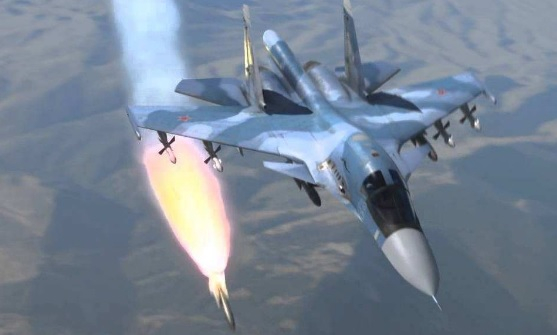 ВИДЕО от войната: Съкрушителен удар на Су-34 по склад на ВСУ