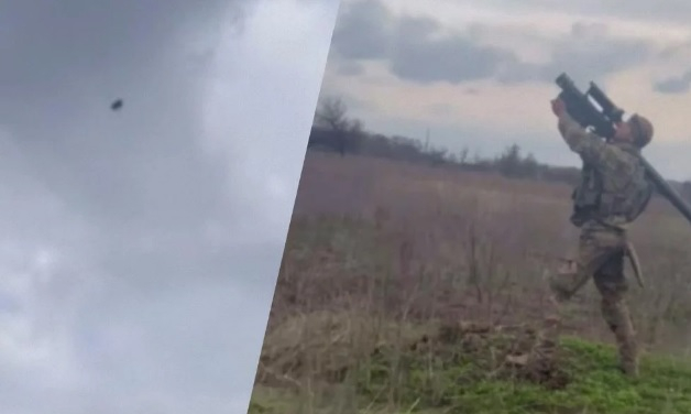 ВИДЕО от фронта: Боец от ВСУ порази дрон с точен изстрел от ЗРК Stinger