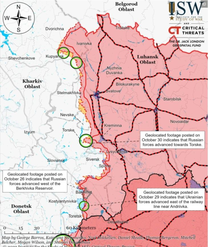 ВСУ с мощна контраатака, КАРТА разкрива щурма към Купянско и Работино