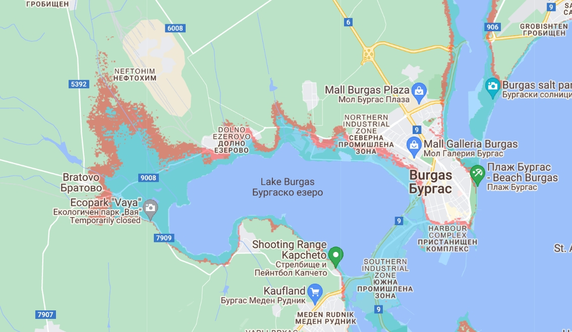 Бургас, Несебър и Созопол стават острови, всичко останало е под вода: Страшната прогноза за 2030 г. СНИМКИ