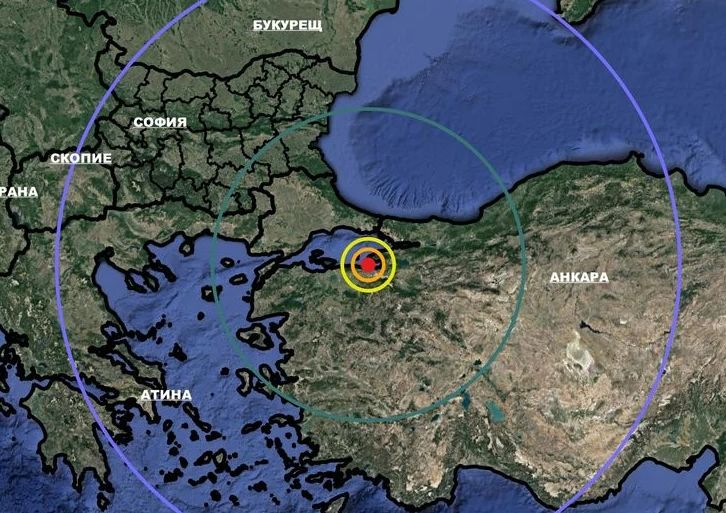 Земята се разтресе още по-силно, усети се и у нас КАРТА