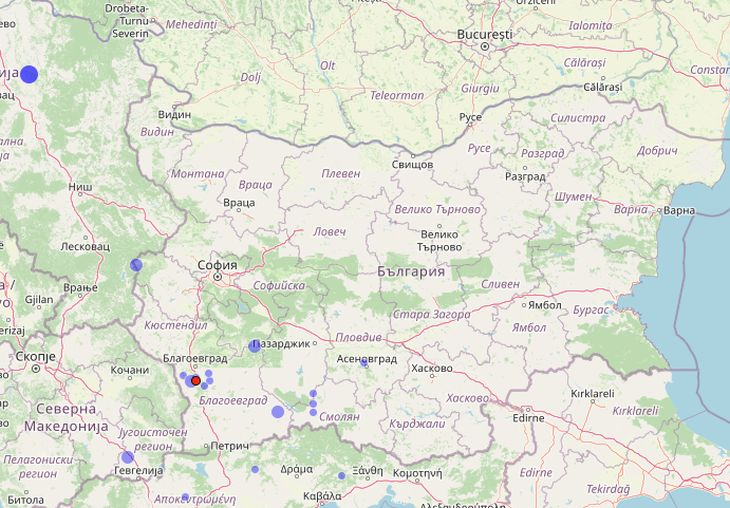Извънредно: България се люлее, две земетресения удариха за минути