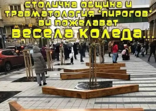 Не е за вярване каква съдба сполетя новата коледна дивотия на пъпа на София 