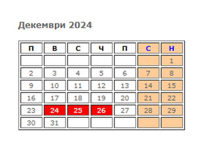 Това са пoчивните дни през 2024 г, ето колко пари отгоре може да вземем