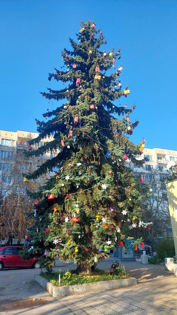 Столичани показаха на Терзиев как се прави коледна украса и центърът засия ВИДЕО 