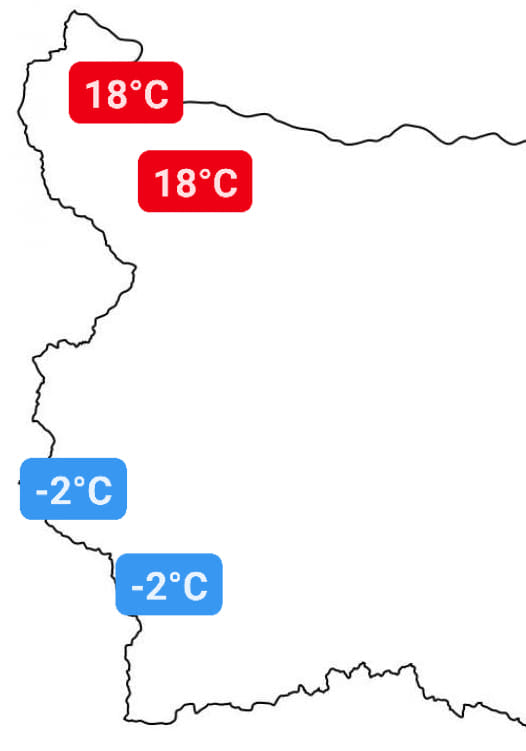 Meteo Bulgaria: Чудо на територията на малка България в два следобед КАРТА