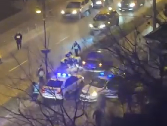 Ранен полицай след гонка в Стара Загора, гъмжи от патрулки СНИМКИ/ВИДЕО