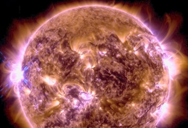 Зрелищно ВИДЕО: НАСА засне мощно слънчево изригване в новогодишната нощ