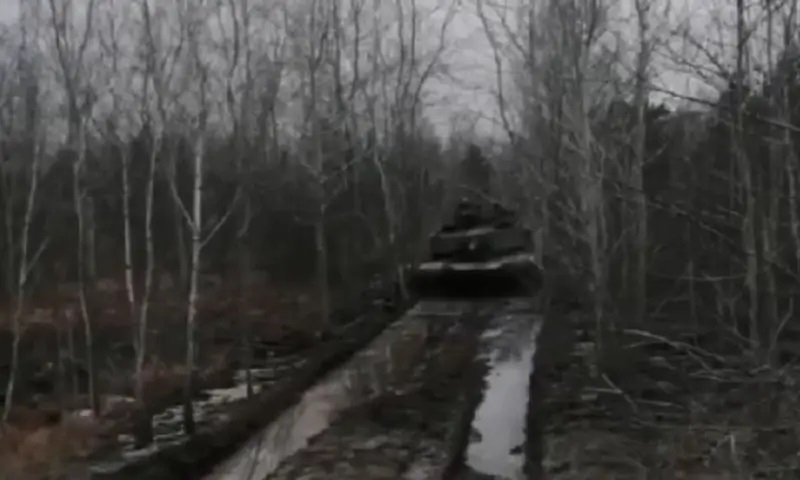 Заснеха украински танк Abrams на фронта ВИДЕО 