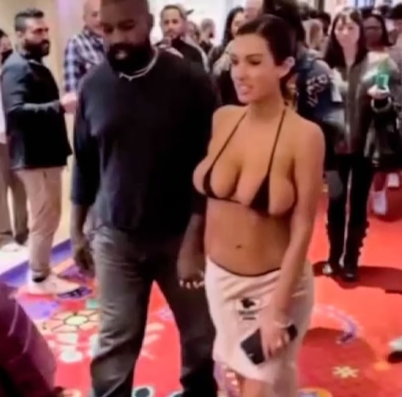 Жената на Кание Уест се разголи безсрамно и показа пищна гръд СНИМКИ 18+