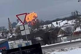 Руски Ил-76 с над 60 украински военнопленници рухна отвесно и се взриви ВИДЕО