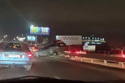 Само в БЛИЦ! Столичното Околовръстно под блокада след зрелищна каскада 