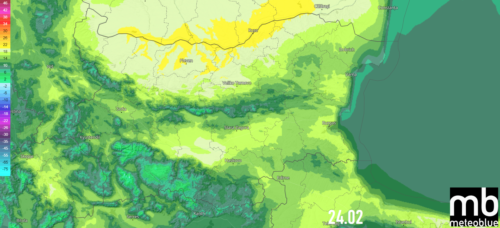 Meteo Balkans смая с прогноза, изпращаме февруари с голяма  аномалия