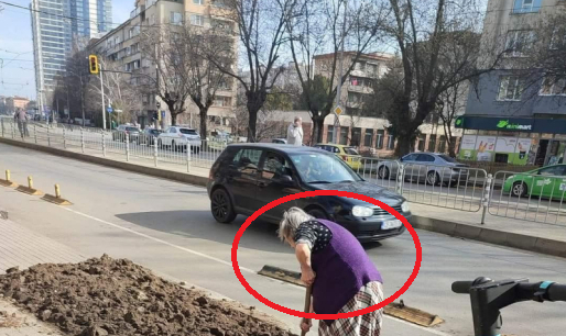 Всички говорят за тази жена и това, което направи насред София СНИМКА