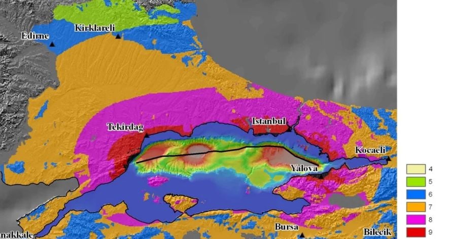 Турция на нокти в очакване на смъртоносен трус до Мраморно море КАРТИ