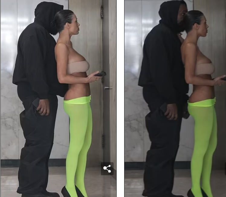 Кание Уест разголи безсрамно жена си и показа задните й части СНИМКИ 18+