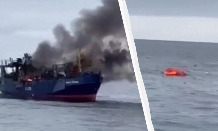 Фатален сакатлък: Руснаци потопиха с ракета свой траулер в Балтийско море ВИДЕО 