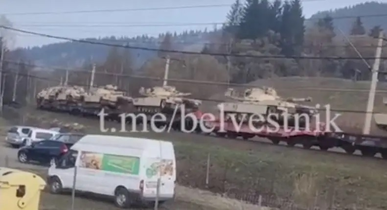 Румънци се ошашавиха от прехвърляне на танкове Abrams до границата с Украйна, много са ВИДЕО