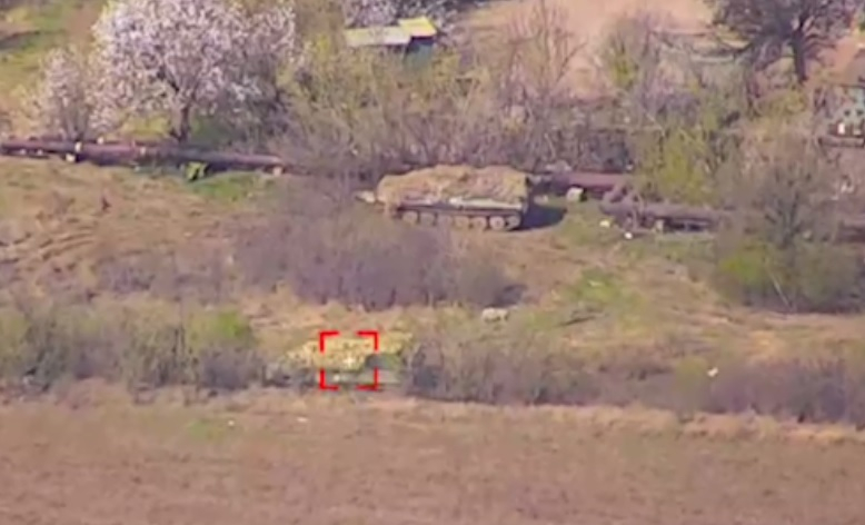 Украински дрон порази руска РЕБ система ВИДЕО