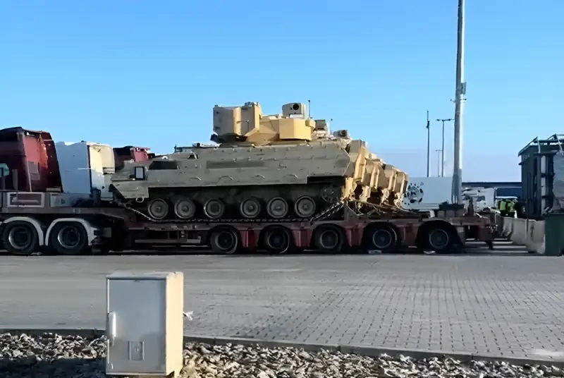 Западната техника от новия US пакет за Украйна вече е в Полша ВИДЕО