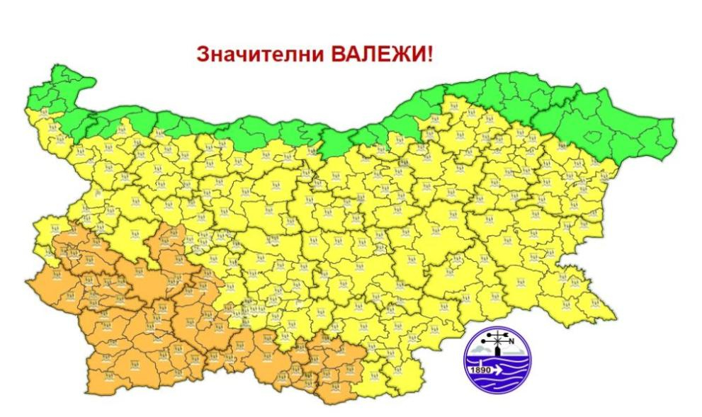 Градушки удрят голям район в България на Разпети петък, иде потоп