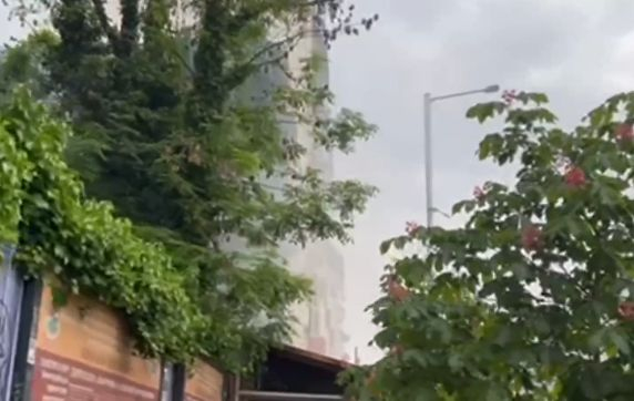 Огнен ад в ранни зори в центъра на София ВИДЕО