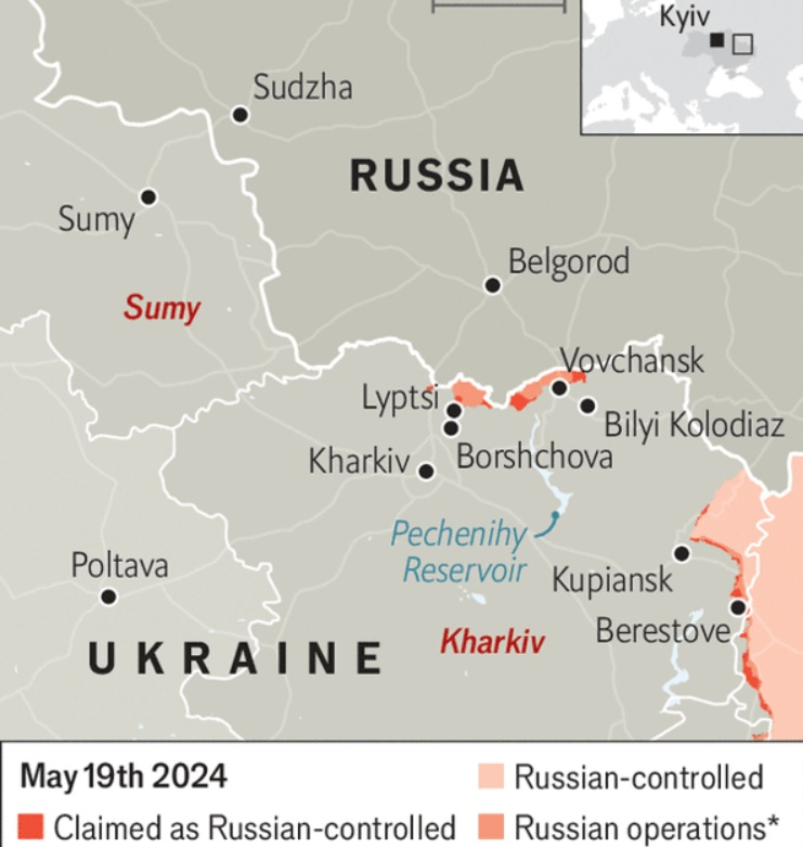 The Economist се сдоби с руския план за настъпление в района на Харков КАРТА
