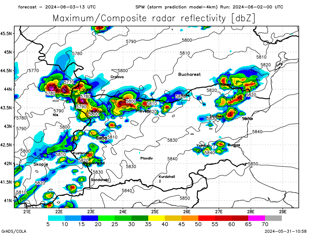 Мощни бури и градушки удрят тези части на България до часове КАРТИ 