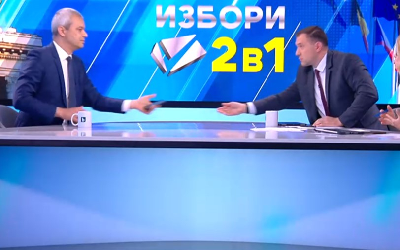 Сеир в ефира: Костадинов и Цънцарова се хванаха за гушите СНИМКИ