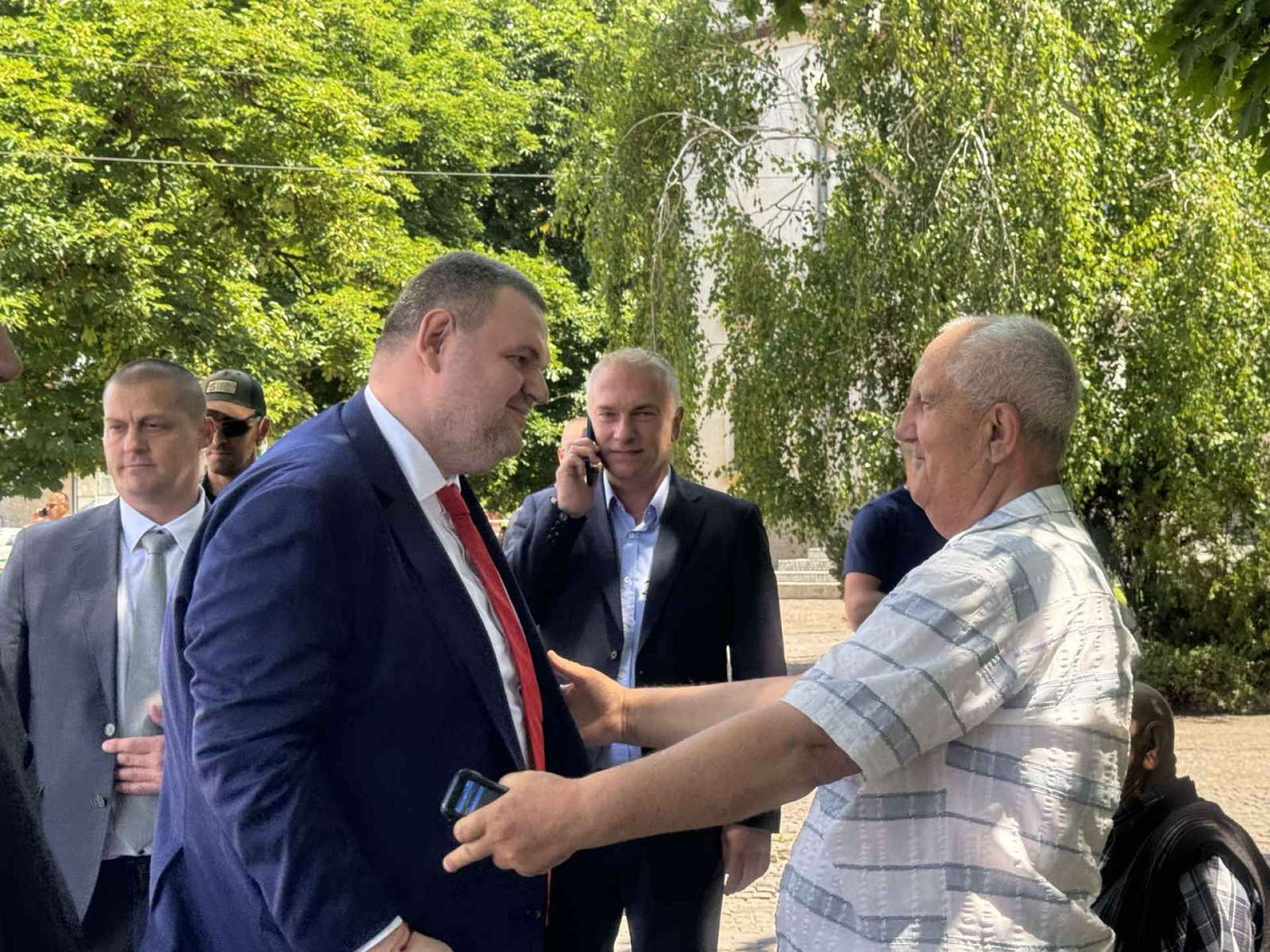 Делян Пеевски, председател на ДПС, посети Търговище