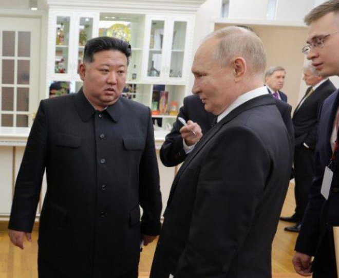 Какво намаза Путин от Ким Чен Ун, има нещо уникално, отгледано от вълци СНИМКИ