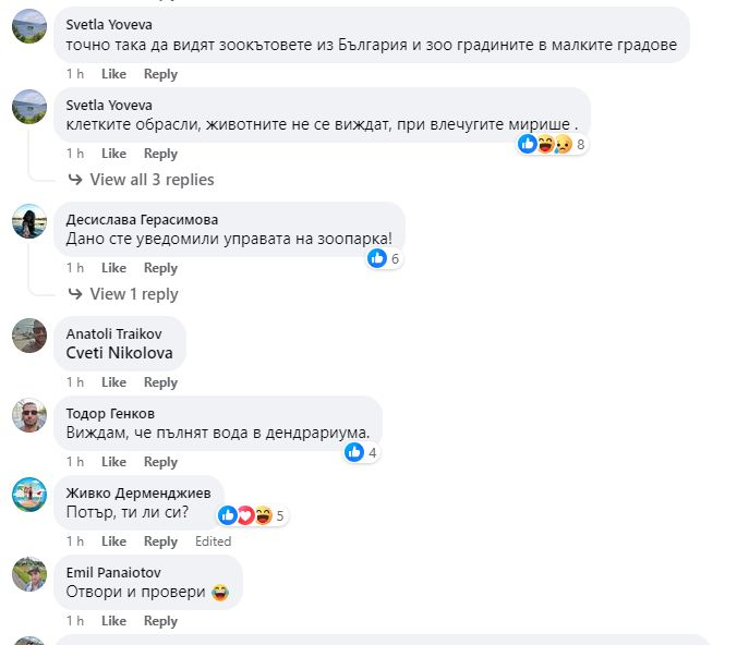 Тази СНИМКА от зоопарка в София втрещи всички: Ето защо клетките са празни