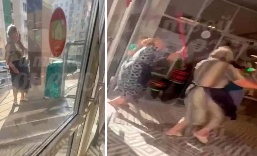 Вижте как баби си спретнаха як бой в магазин ВИДЕО 18+