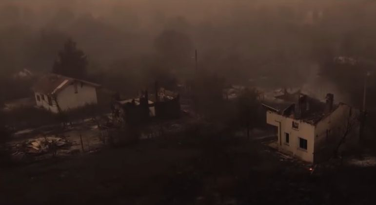 ВИДЕО от дрон показа какво остана от с. Отец Паисиево