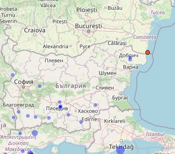 Земетресение разлюля Черно море, усетиха го във... СНИМКИ