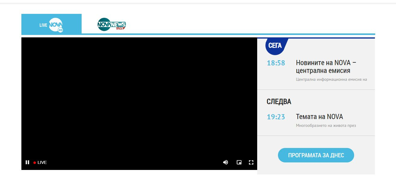 Какво се случи с Нова телевизия, изведнъж всичко стана черно ВИДЕО