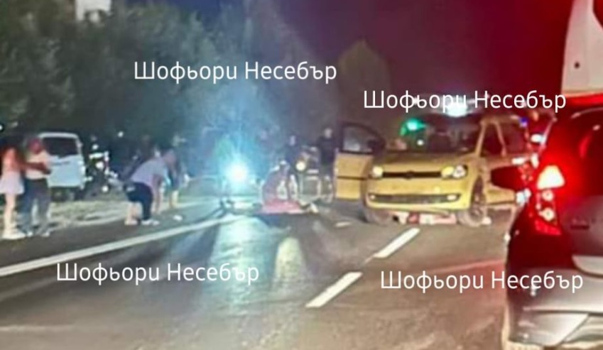 Страшна катастрофа с прегазени хора край Слънчев бряг СНИМКИ 18+