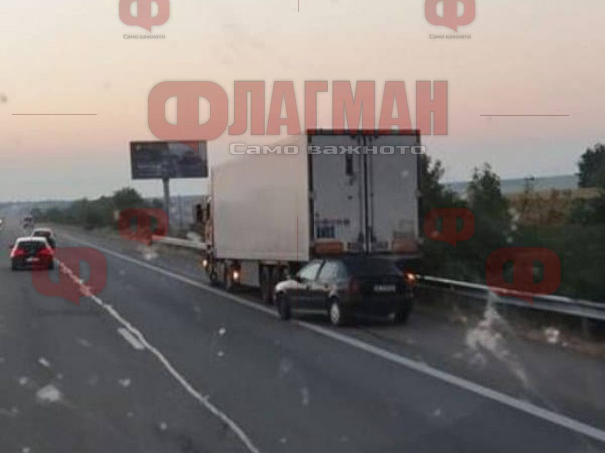 Почна се: Зрелищно меле на магистралата на смъртта "Тракия"