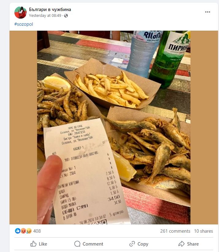 КАСОВА БЕЛЕЖКА за риба и картофки от Созопол подпали мрежата СНИМКИ