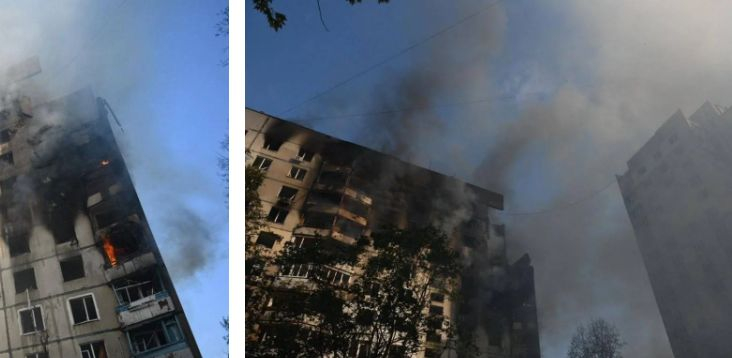  Ново брутално руско зверство посред бял ден в Харков, всичко е в пламъци ВИДЕО