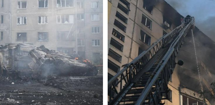  Ново брутално руско зверство посред бял ден в Харков, всичко е в пламъци ВИДЕО