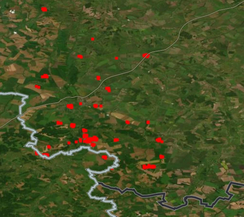 КАРТА показа къде се водят основните сражения в Курск