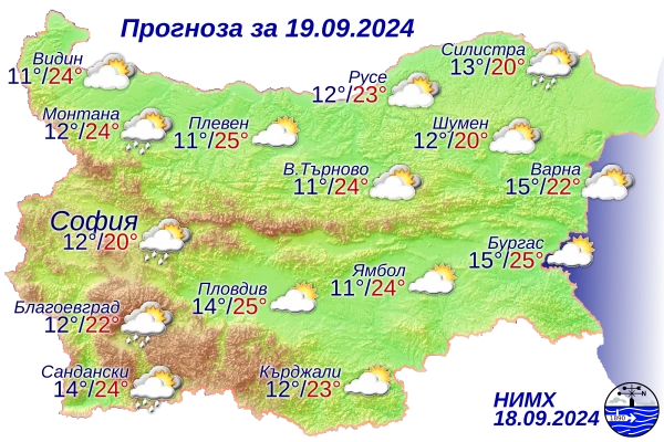 Времето полудява: НИМХ предупреди за дъжд и сняг по тези места КАРТА