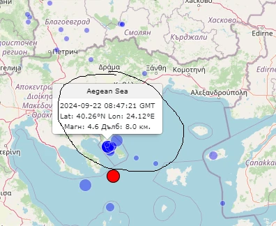 Серия силни трусове удариха любим на българите курорт в Гърция КАРТИ